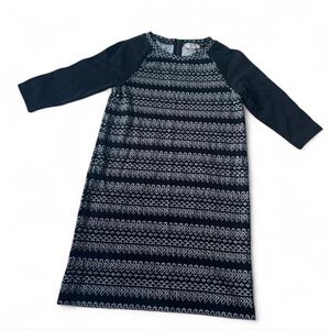 Loft 3/4 sleeve patterned dress